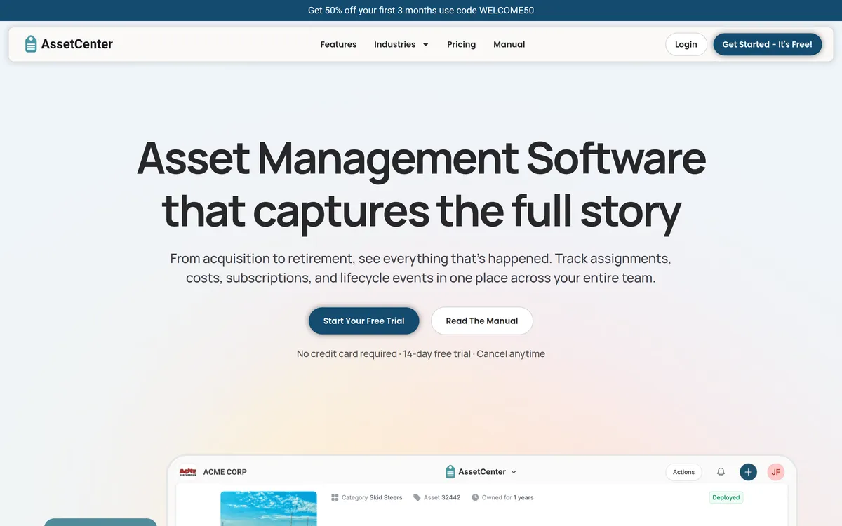 AssetCenter screenshot 1