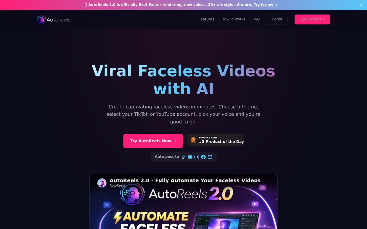 AutoReels.ai screenshot 1