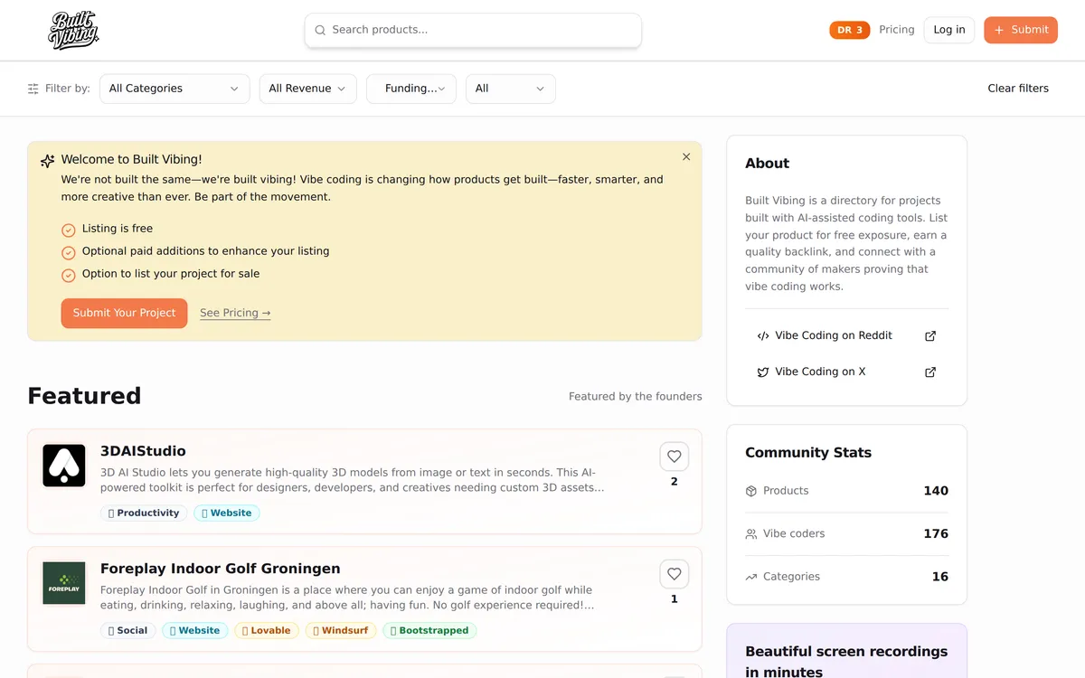 Built Vibing screenshot 1