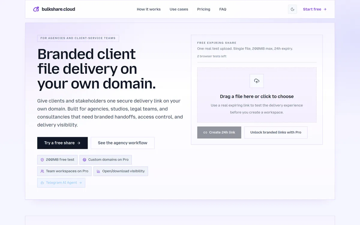 bulkshare.cloud screenshot 1