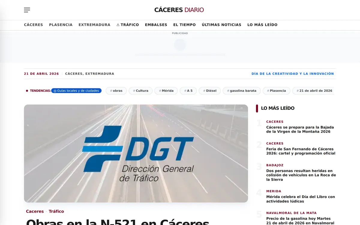 Cáceres diario screenshot 1