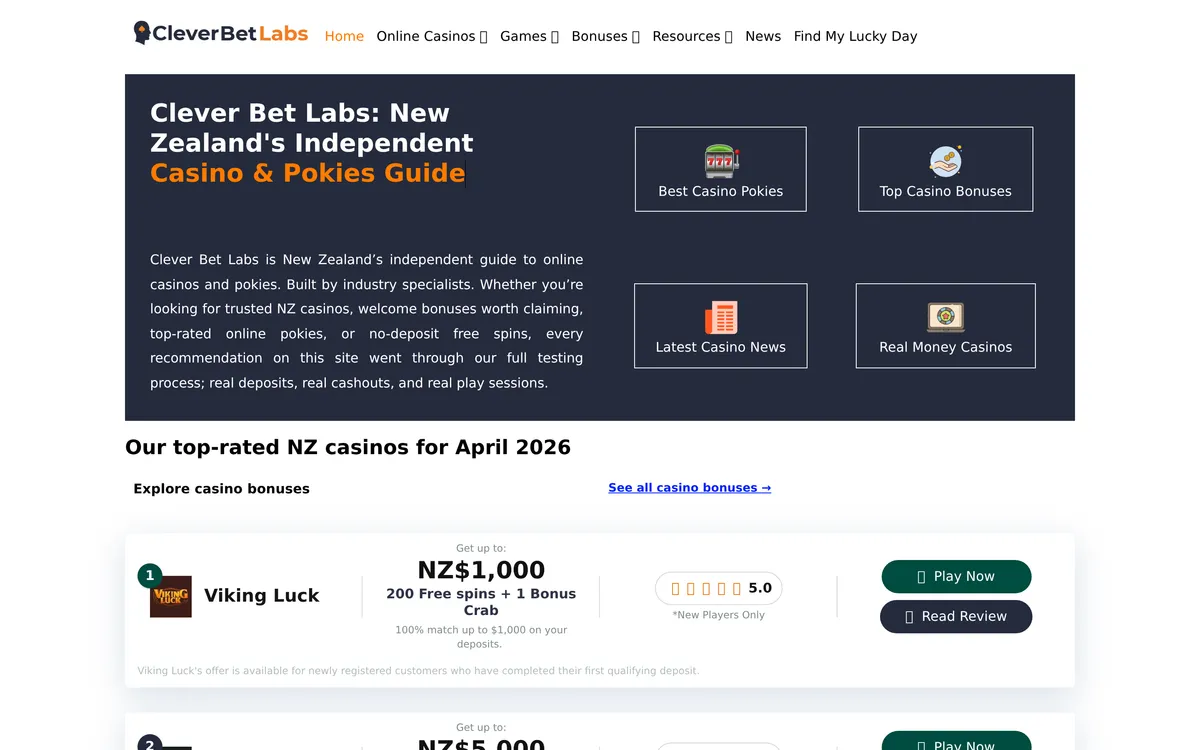 Clever Bet Labs screenshot 1