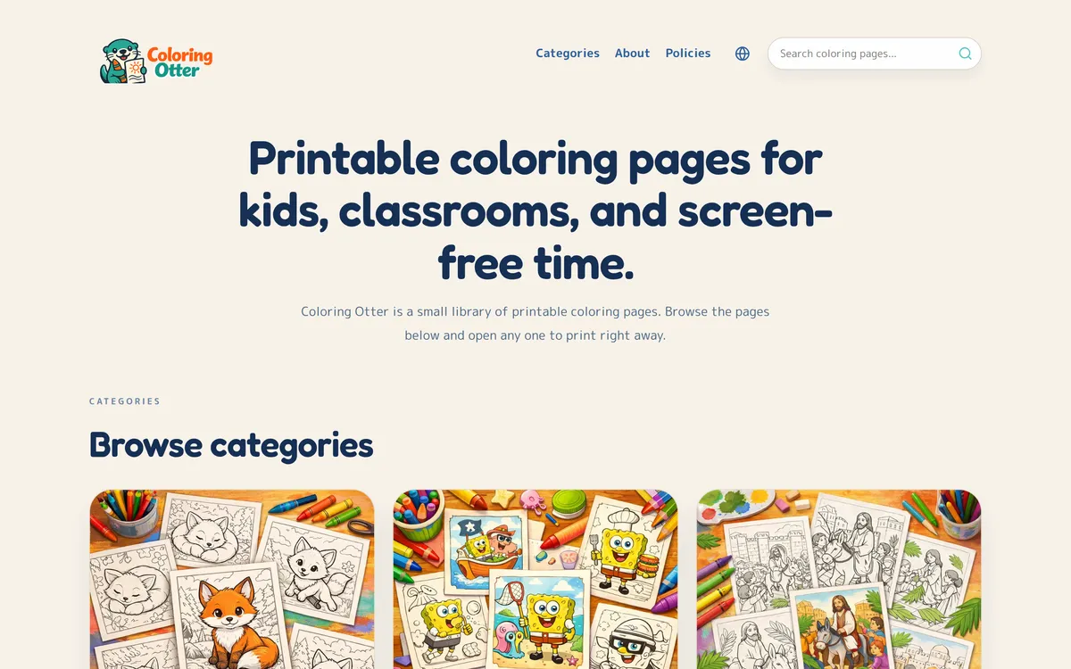 Coloring Otter screenshot 1