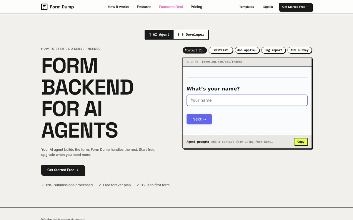 Form Dump screenshot 1