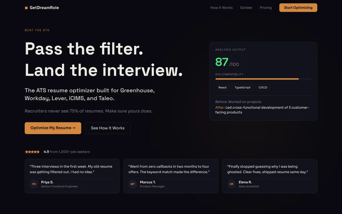 GetDreamRole screenshot 1