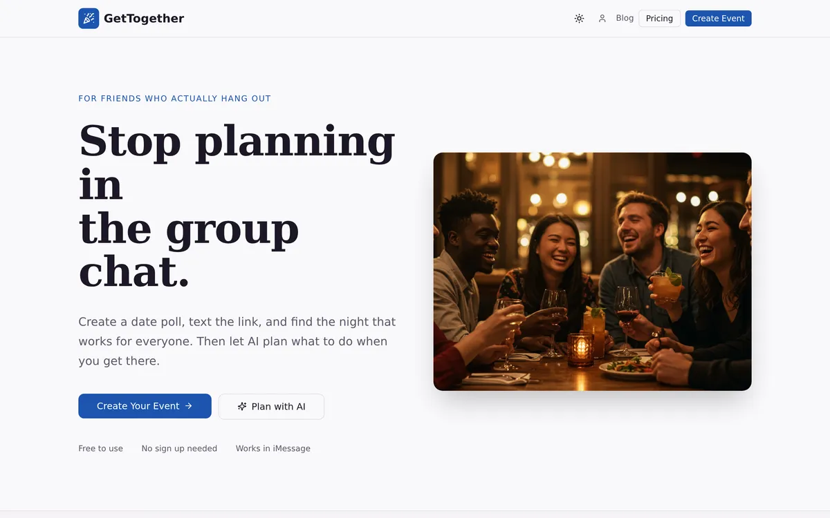 GetTogether Planner screenshot 1