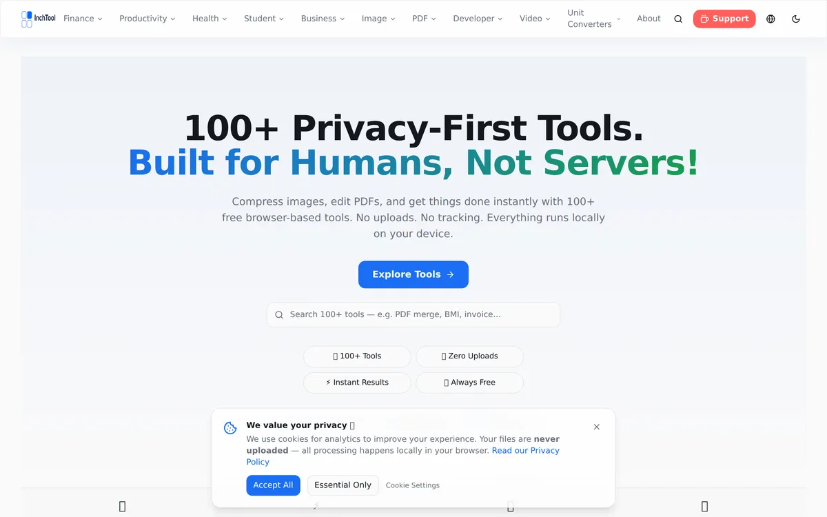 InchTool.com screenshot 1