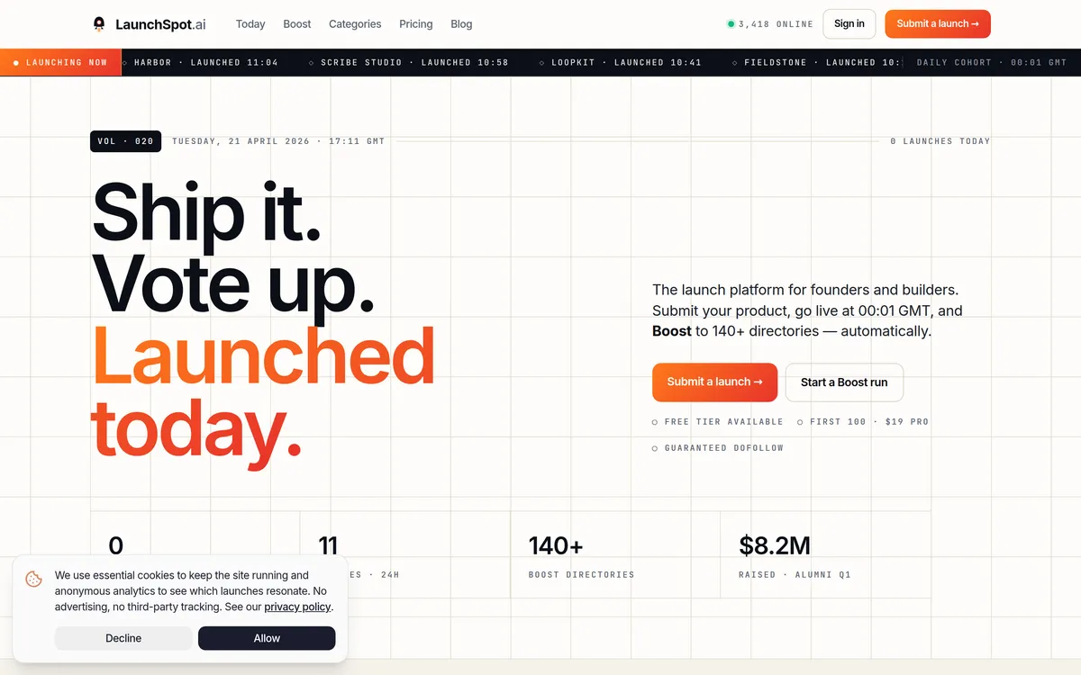 LaunchSpot.ai screenshot 1