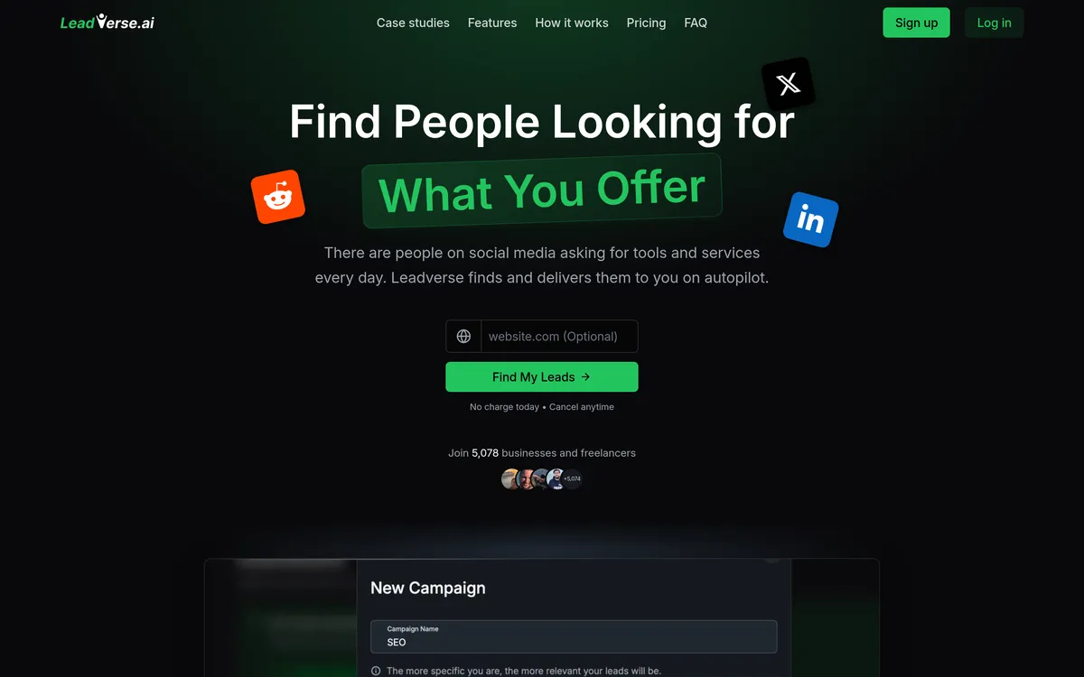 Leadverse screenshot 1