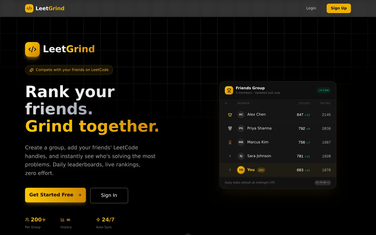Leetgrind screenshot 1