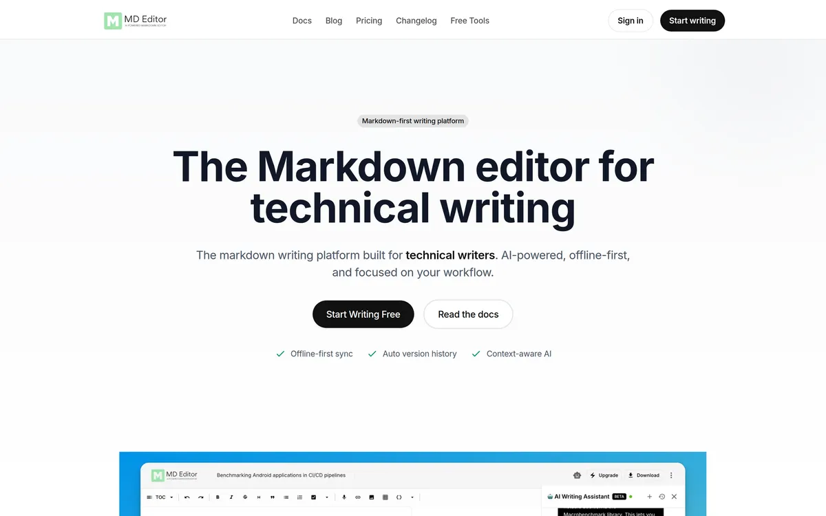 mdedit.ai screenshot 1