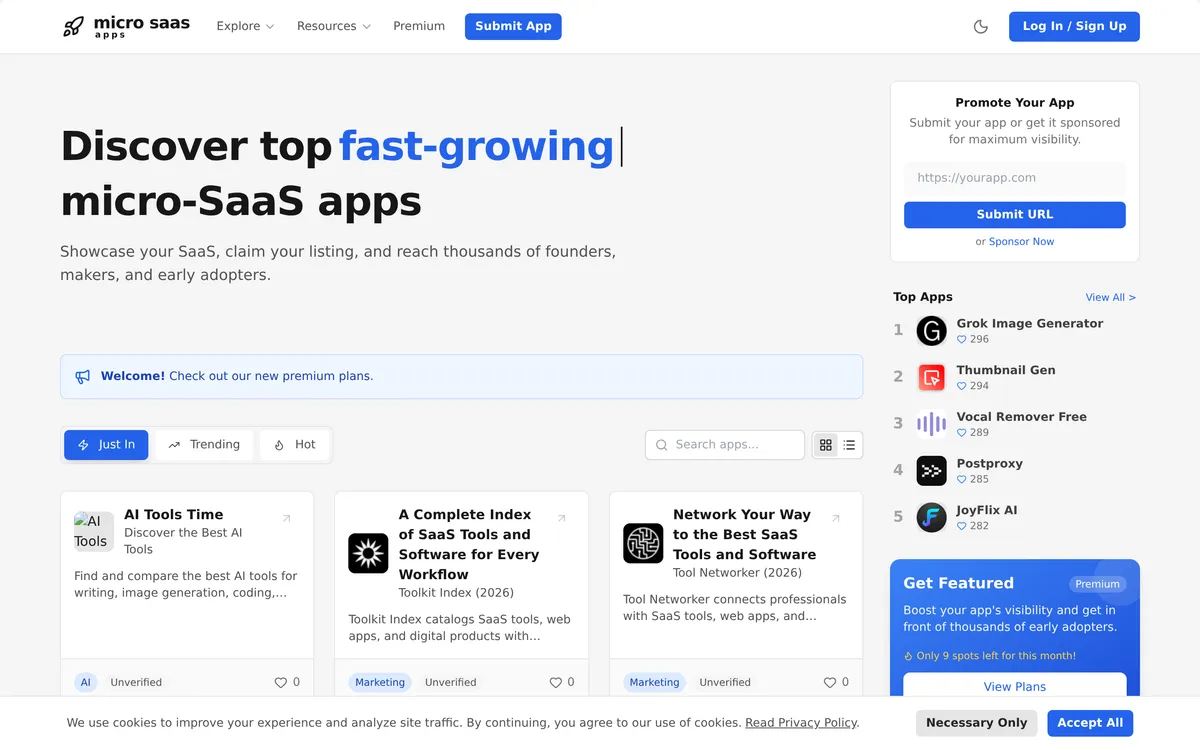 MicroSaaS Apps screenshot 1
