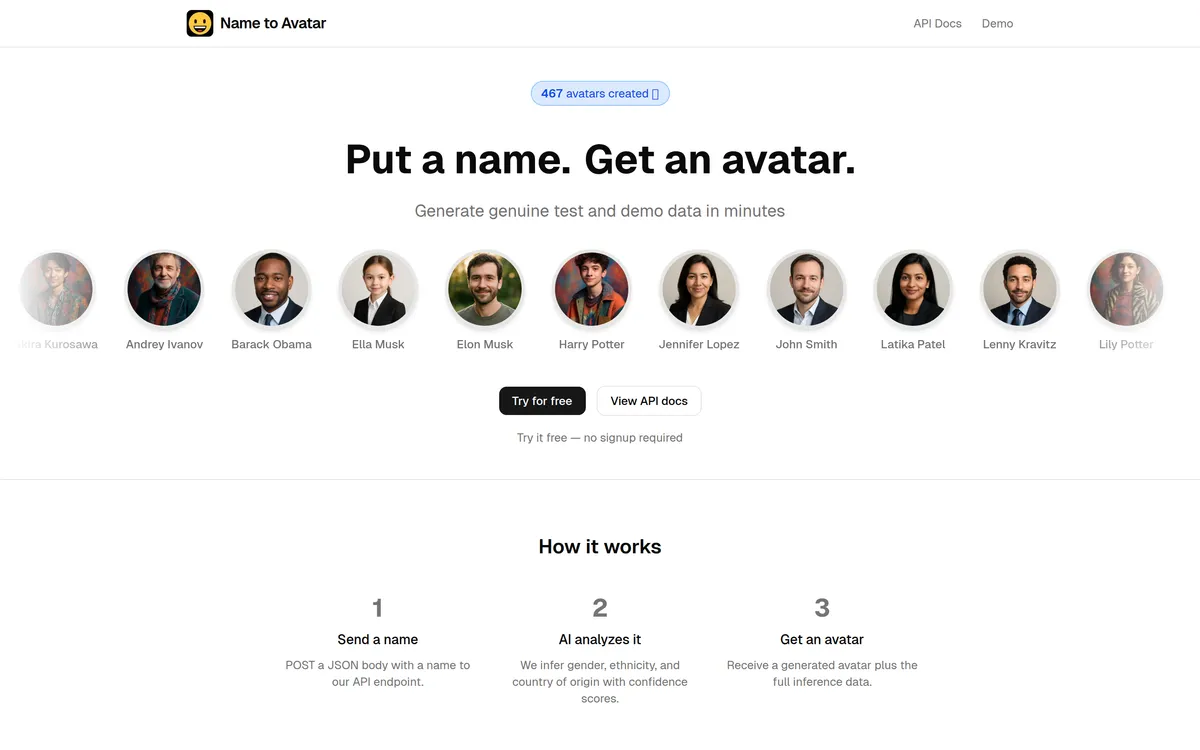 Name to Avatar screenshot 1