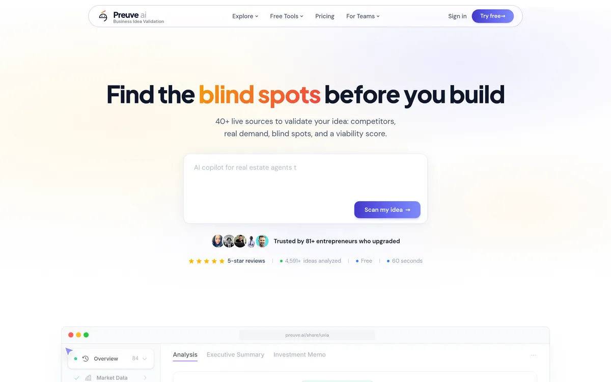 Preuve AI screenshot 1