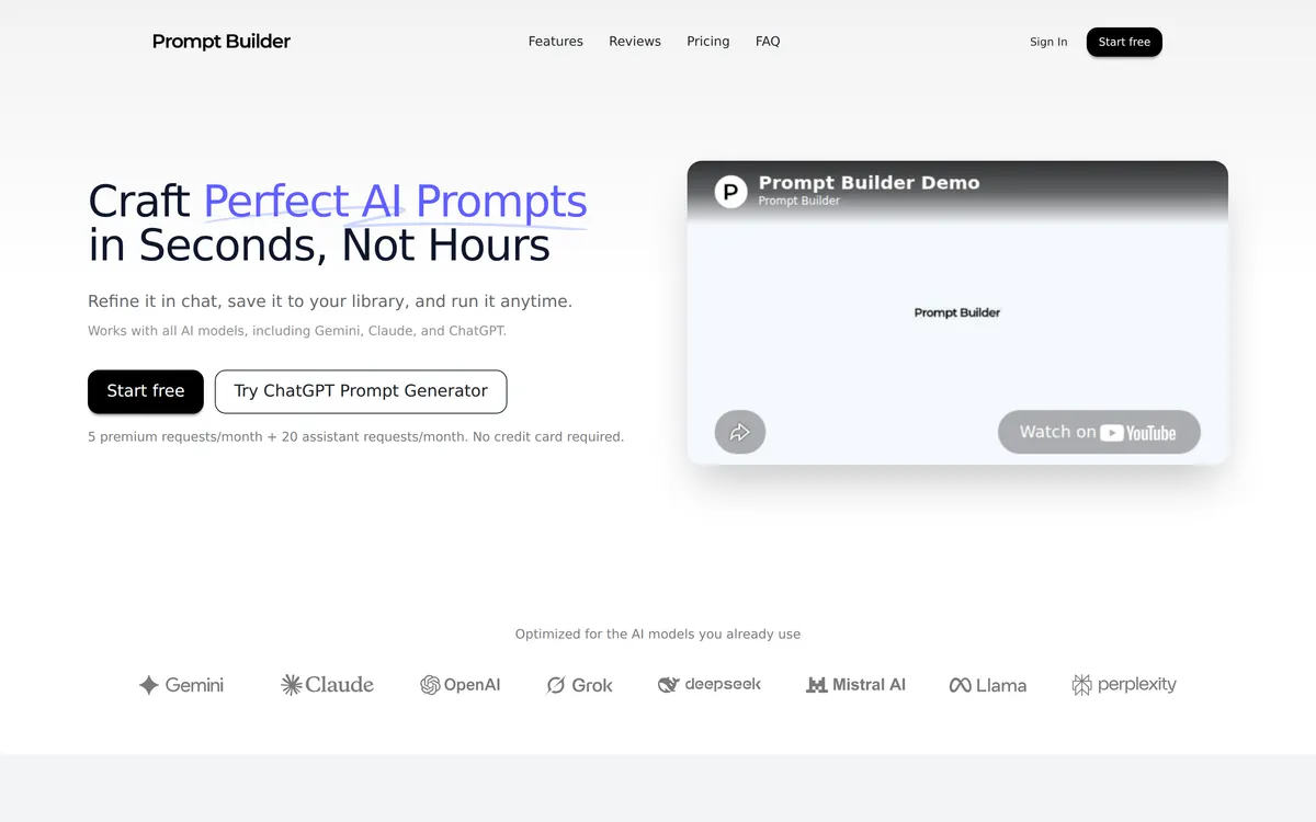 Prompt Builder screenshot 1