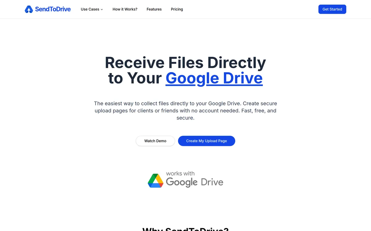 SendToDrive screenshot 1