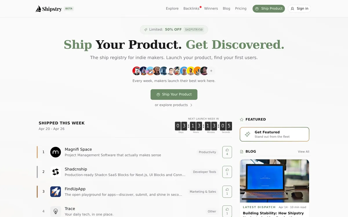 Shipstry screenshot 1