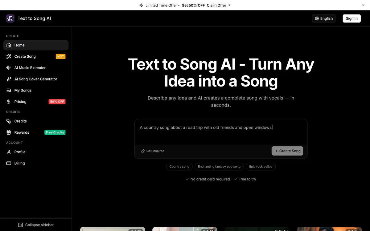 Text to Song AI screenshot 1