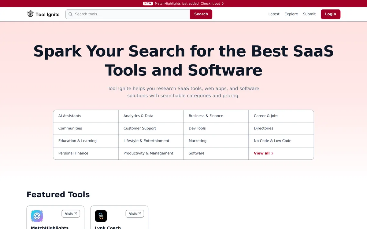 Tool Ignite screenshot 1