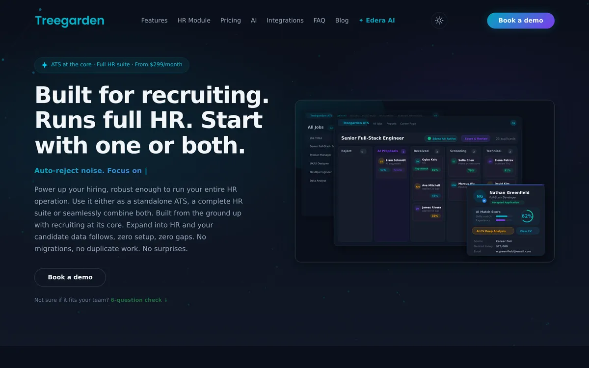 Treegarden ATS + HR screenshot 1