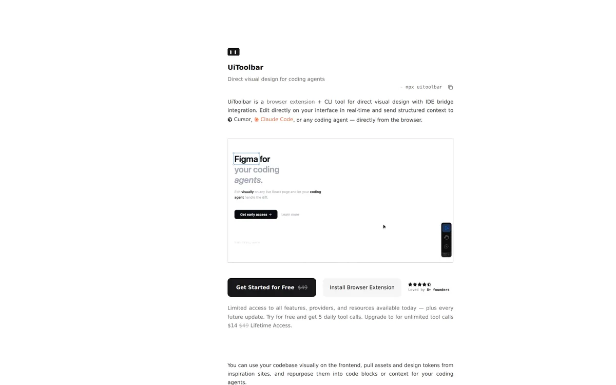 Uitoolbar screenshot 1