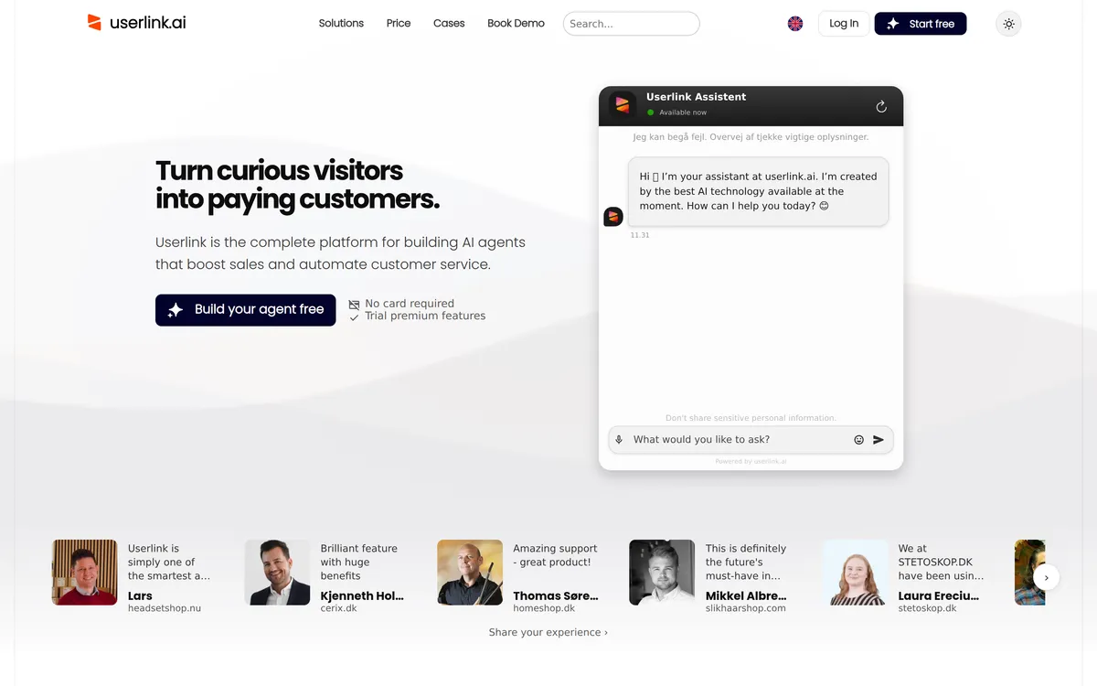 Userlink screenshot 1