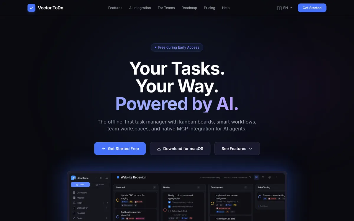 Vector ToDo screenshot 1