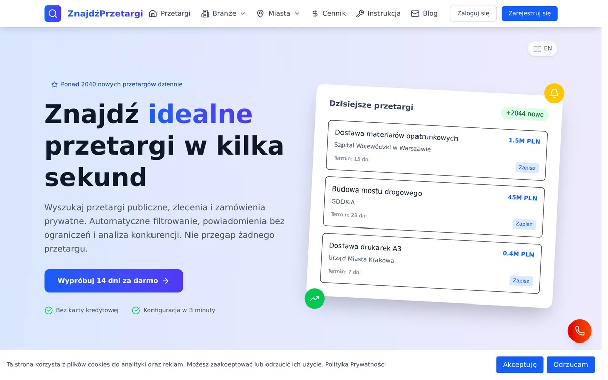 Find Tenders screenshot 1