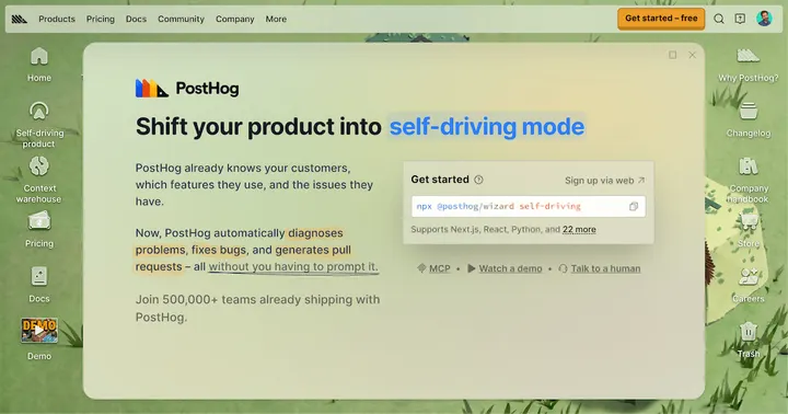 PostHog Open Graph image