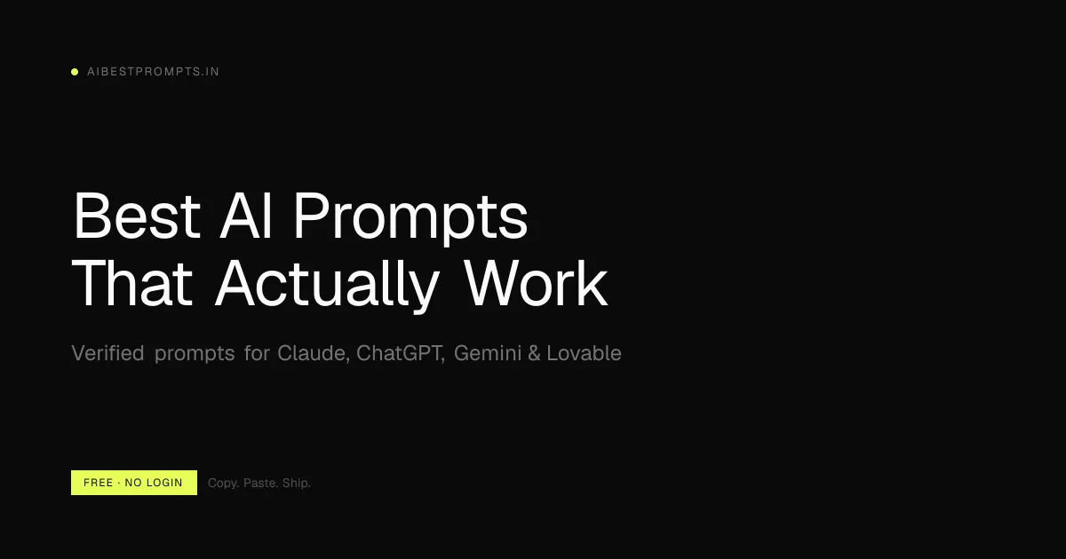 AI Best Prompts screenshot 1