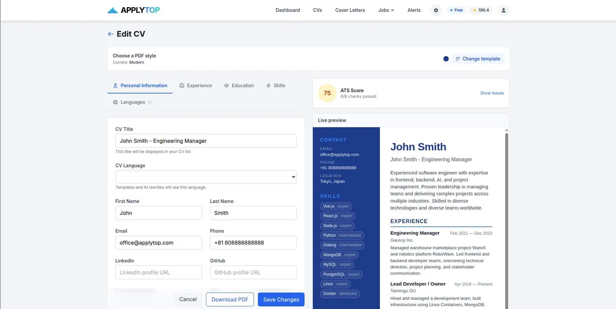 ApplyTOP screenshot 2