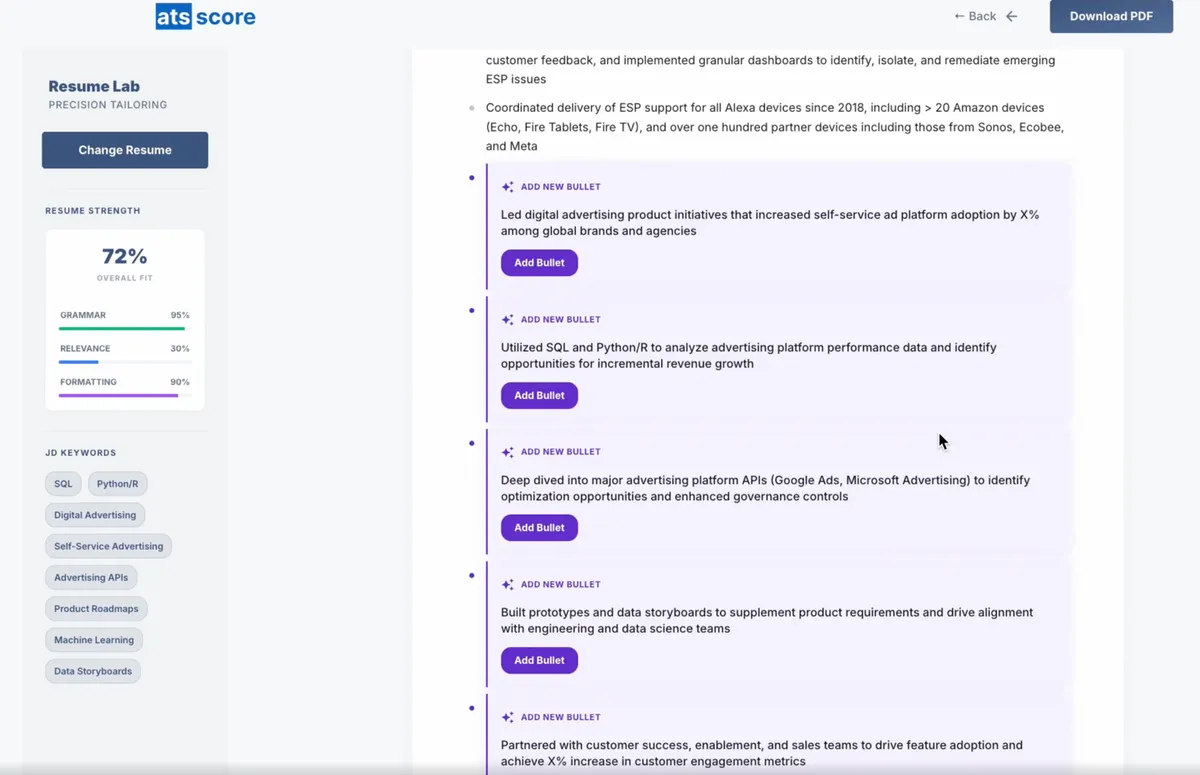 ATSScores screenshot 2
