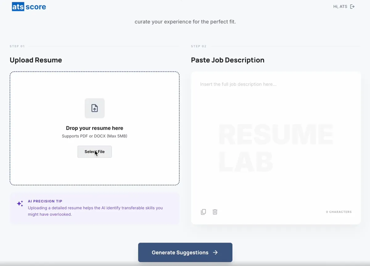 ATSScores screenshot 1