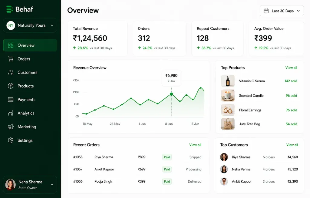 Behaf screenshot 1