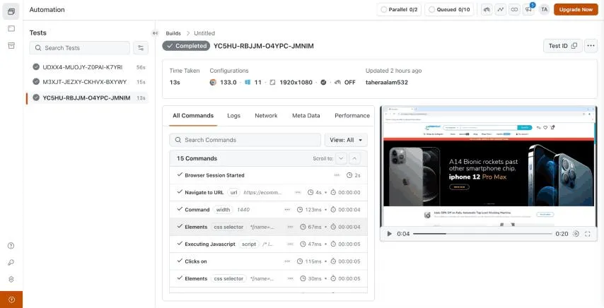 Browser Cloud by TestMu AI screenshot 3