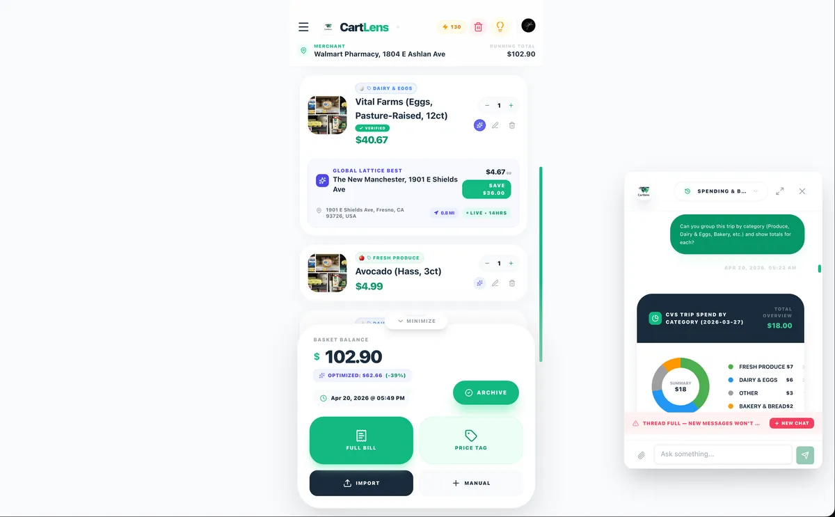 CartLens screenshot 1