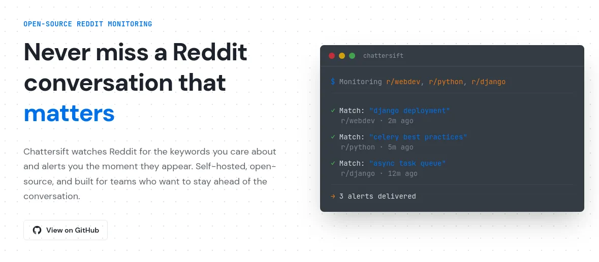 ChatterSift screenshot 1