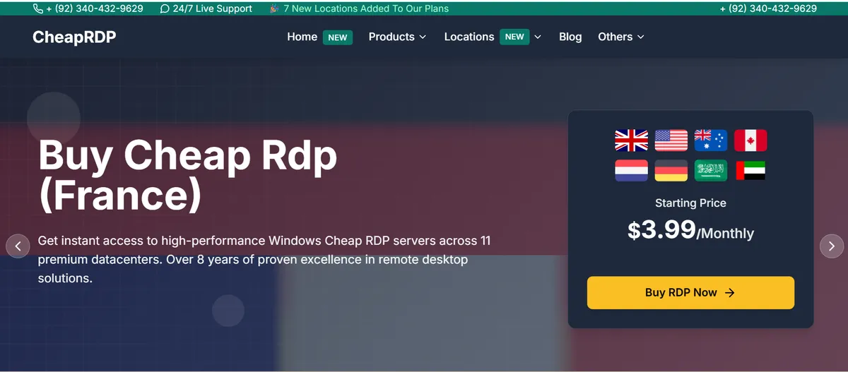 CheapRDP - Cheap RDP & VPS Provider screenshot 1