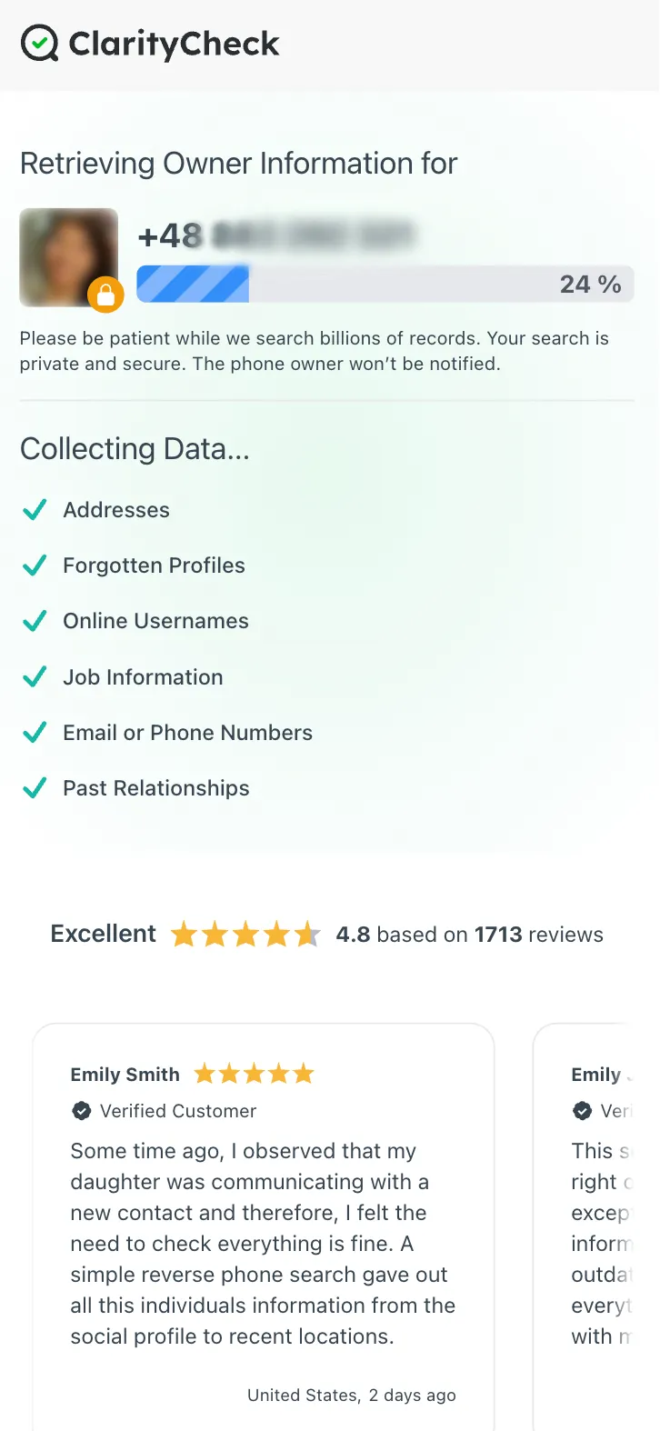 ClarityCheck screenshot 2