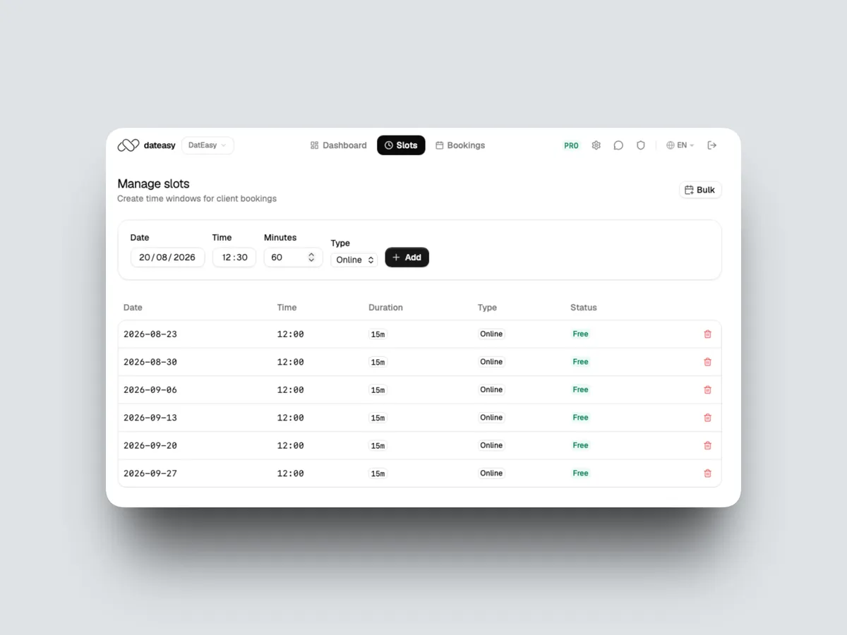 Dateasy screenshot 2