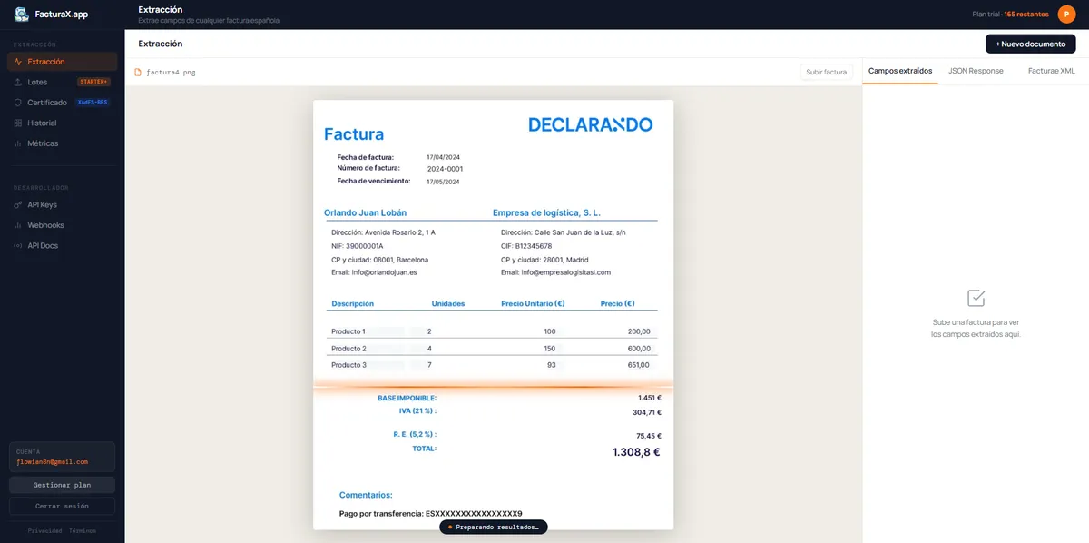 FacturaX screenshot 2