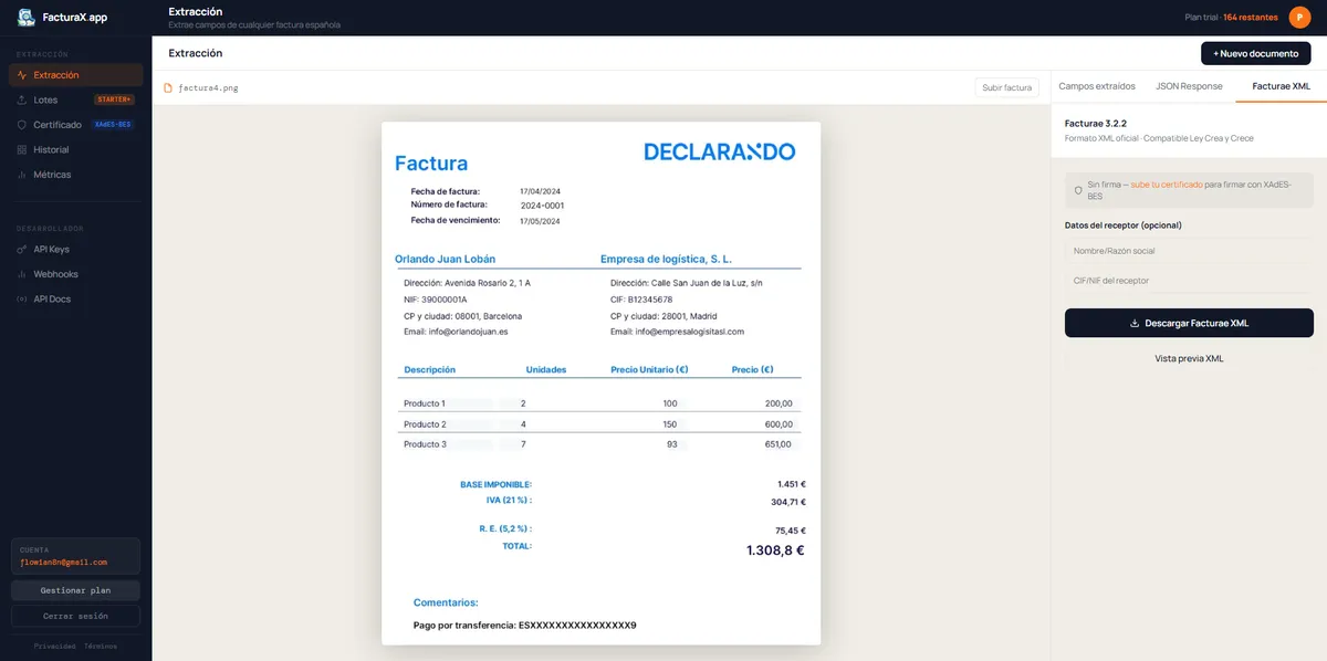 FacturaX screenshot 3