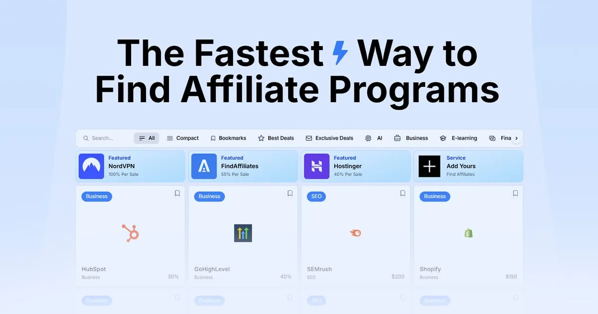 FindAffiliates screenshot 1