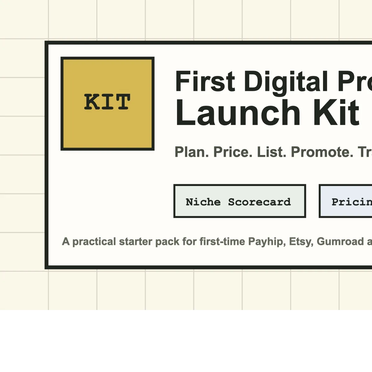 First Digital Product Launch Kit screenshot 1