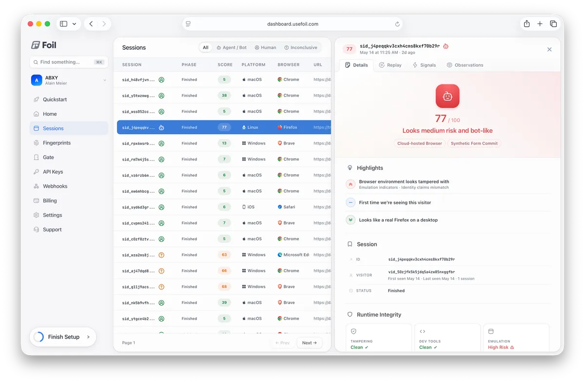 Foil screenshot 3