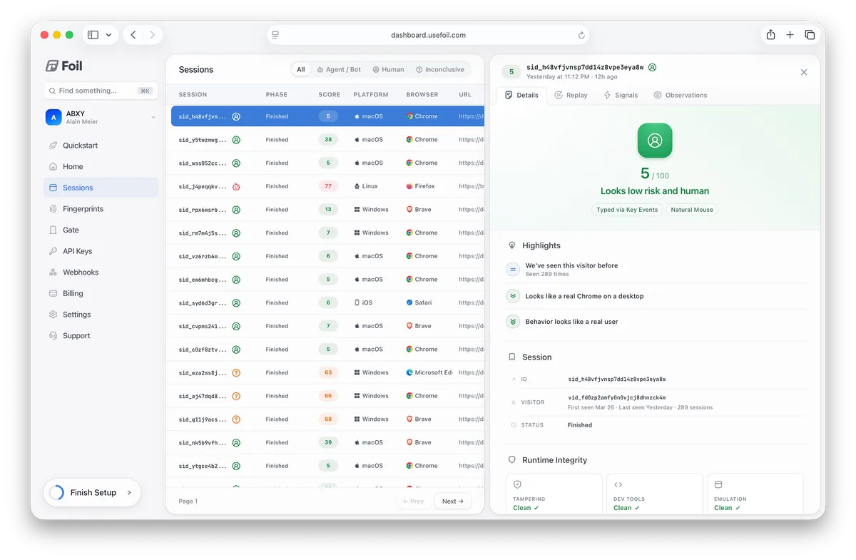 Foil screenshot 2