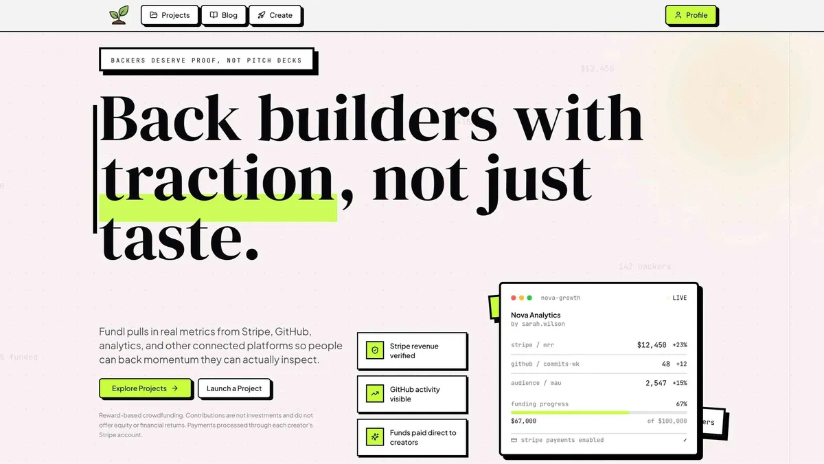 Fundl screenshot 1