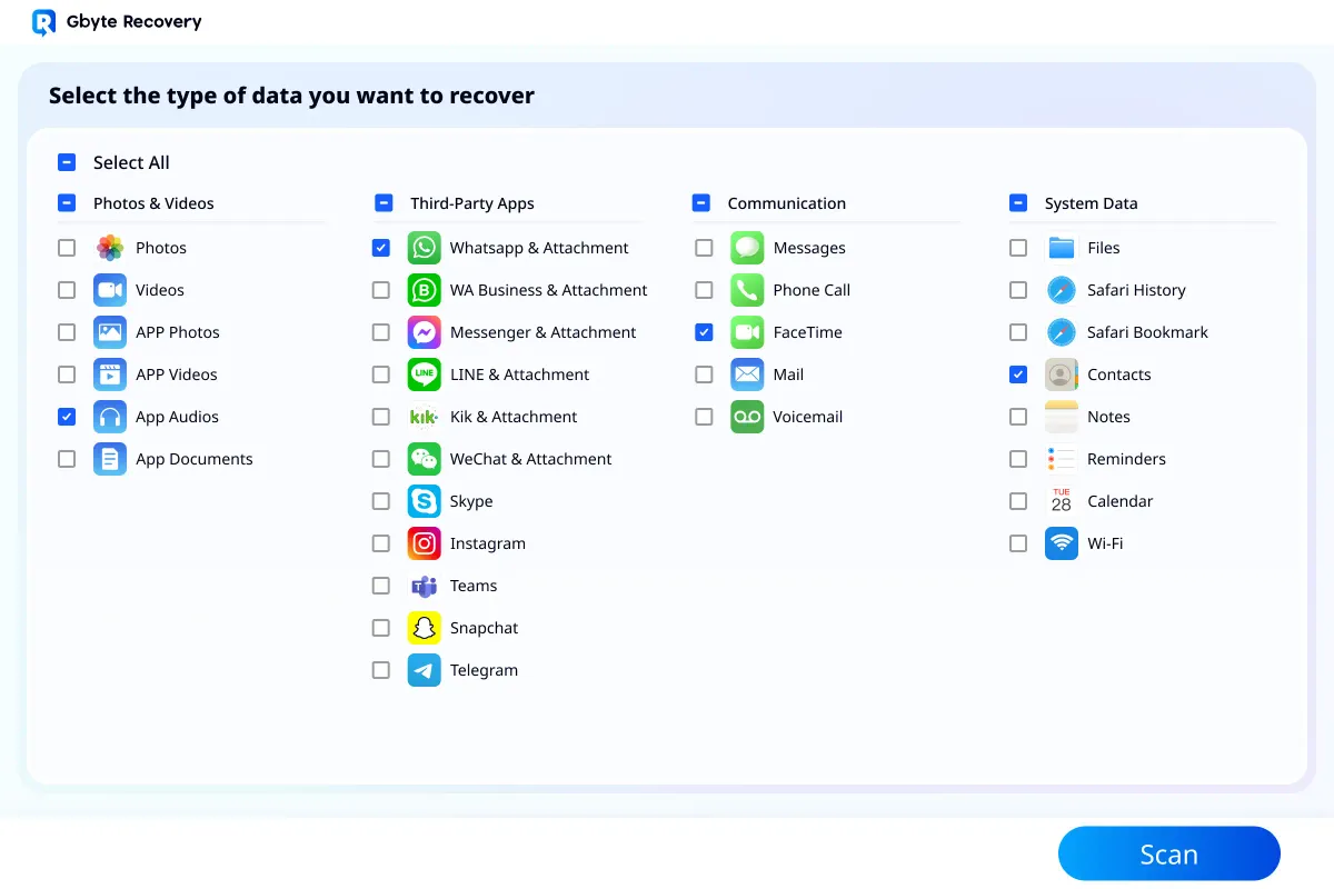 Gbyte Recovery screenshot 3