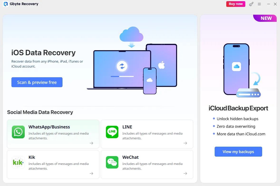 Gbyte Recovery screenshot 1