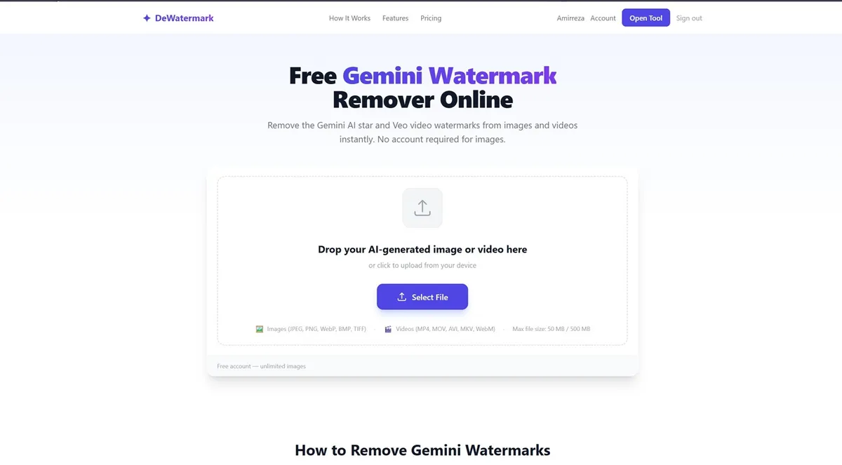 Gemini DeWatermark screenshot 1